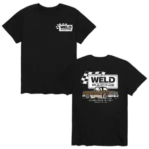 Weld Racing Classic T-Shirt 2 Sided, Retro American Racing Style, Streetwear Outdoor Casual Wear, For Men Women, Gift for Car Racing & Truck Enthusiasts