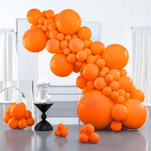 127-Piece Orange Balloon Arch Kit Matte Fall Balloons for Halloween, Baby Shower & More