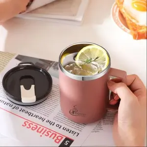 Elegant Simple 304 Stainless Steel Insulated Cup/coffee Mug, Perfect for Home School Office Use, High-Value Design