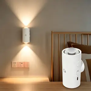 LED Smart Night Light with Motion Sensor, RGB Gradient Ambient Light, Adjustable Brightness, Magnetic Function, Ideal for Entryway, Bedside, Desk, Closet, Magnetic Wall Lamp