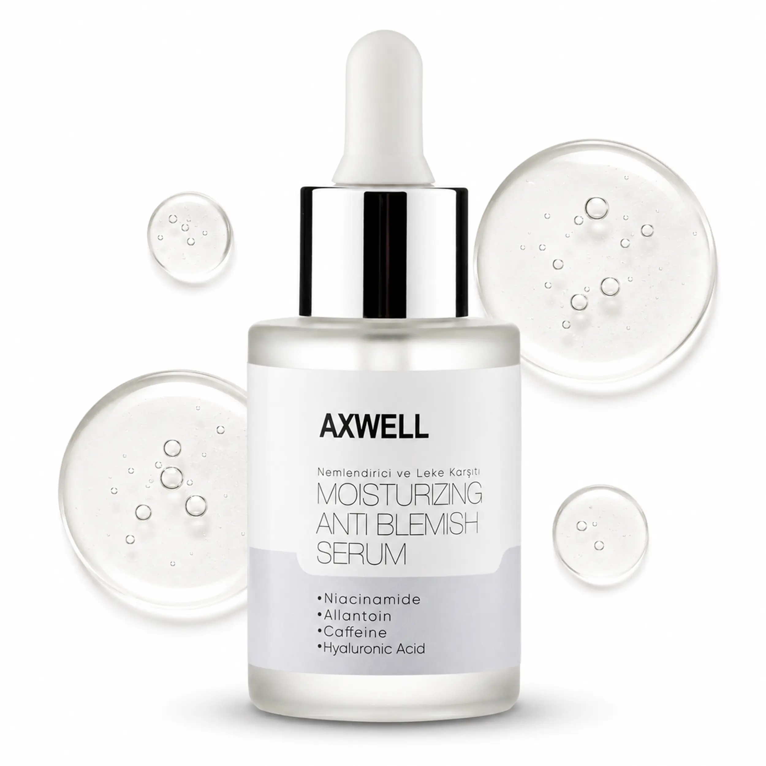 Axwell Matrixyl 3000 Peptide Serum – 4D Hyaluronic Acid, Niacinamide & Caffeine – Anti-Aging Repair & Firming, Deep Hydration & Plumping – Dark Circle Care & Pore Refining (1 fl oz)