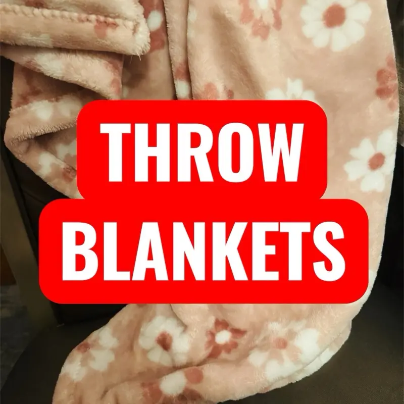 CLAIMS - Throw Blankets - Patterns shown and Selected on LIVES