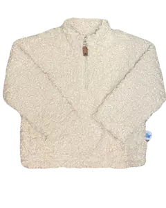 Oatmeal Fleece Quarter-Zip Pullover