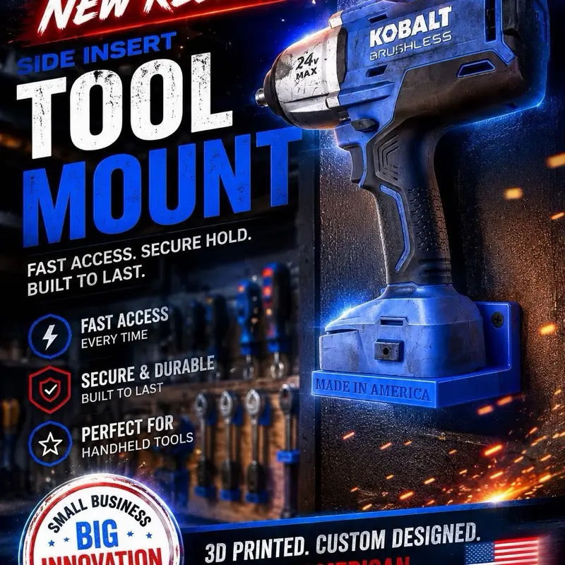 Kobalt 24V Upright Tool Mount – Vertical Wall Storage Holder