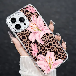 Lily Leopard Premium Clear MagSafe iPhone Case Transparent Slim Shockproof Phone Cover for iPhone 17 16 15 14 13 Pro Max
