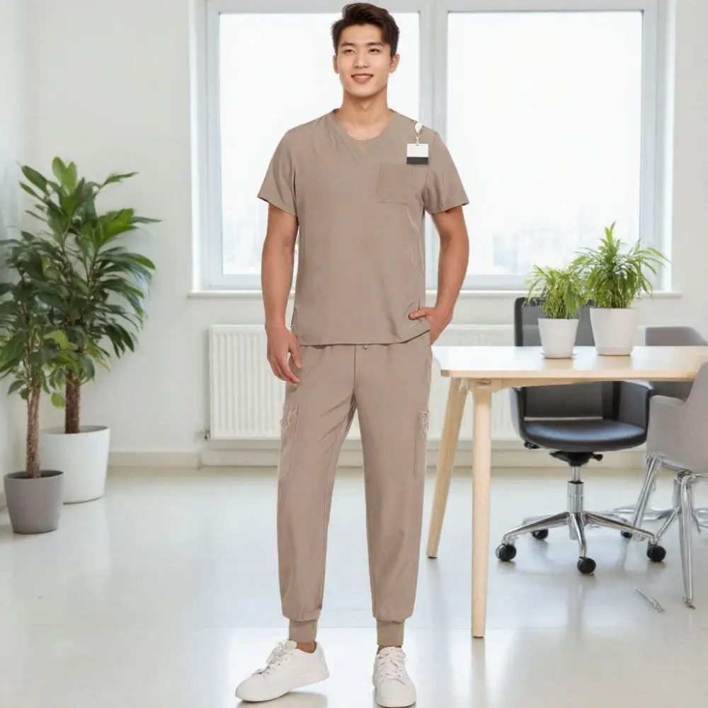 Elastic quick drying dark gray men's sho