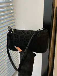 Women's Vintage Clutch Bag, Leopard Print Shoulder Bag, Perfect for Dating Party Evening Out, Retro Style Handbag, Crossbody Shoulder Bag