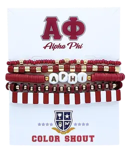B204 AP-Alpha Phi Mega 5 Bracelet Mega Stack