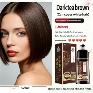Lazy Hair Dye at Home, 500ML Large Capacity, 20 Minutes Coloring, Non-Head Scalp Stain, Covers Grey Hair, Unisex, Recyclable Liquid, Haircare