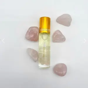Rose Quartz crystal roller