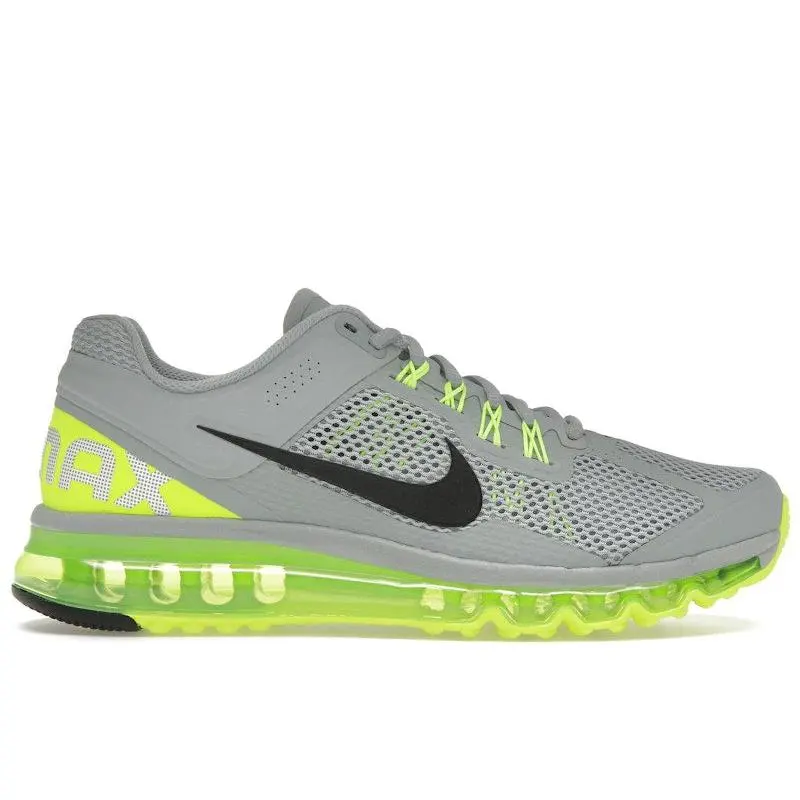 Nike Men's Air Max 2013 Wolf Grey Volt Black Running Shoes, from StockX