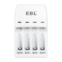 4-Bay NiMH Battery Charger（White）for AA/AAA