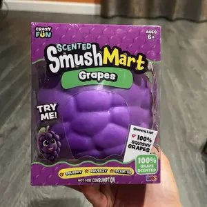 Crazy Fun Scented SmushMart Jumbo Grapes Squishy Stress Relief Toy