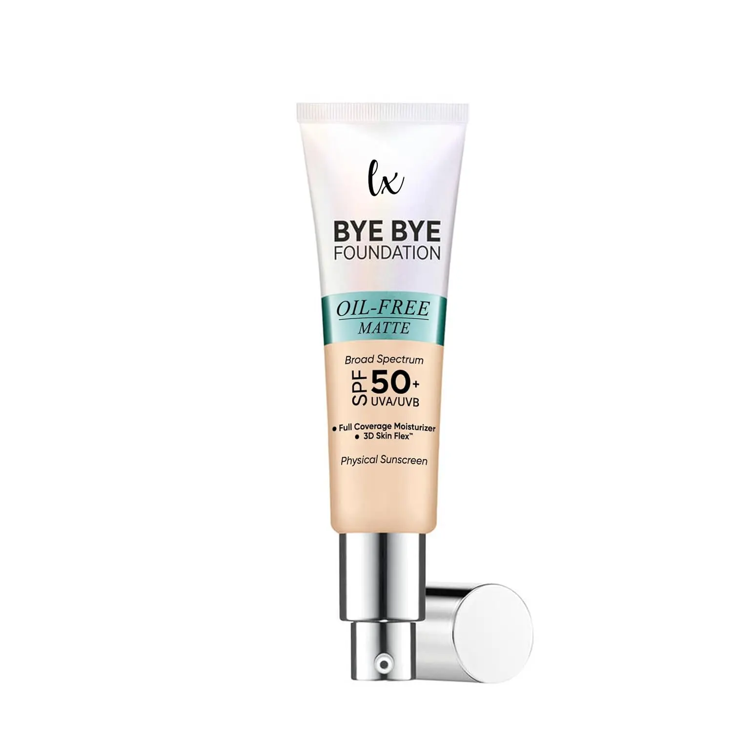 Summer Gift Lx Blend Bye Bye Foundation Oil Free Matte Coverage Moisturizer With SPF 50 1 FL OZ Summer Gift Lx Blend Bye Bye Foundation Oil Free Matte Coverage Moisturizer With SPF 50 1 FL OZ