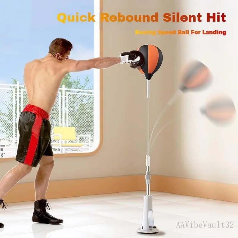 Premium Quality Boxing Speedball with Stand Height Adjustable for Teens & Adults 360 °     Rebound for Stress Relief & Fitness Ideal for Home Use in Bedrooms Living Rooms & GardensEverlanelnspired17AAVibeVault32