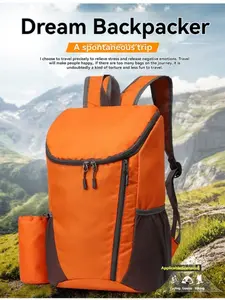 Foldable Outdoor Backpack, Lightweight Waterproof Travel Bag, Large Capacity Hiking Pack, Portable Storage Skin Bag, Cross-Border Exclusive
