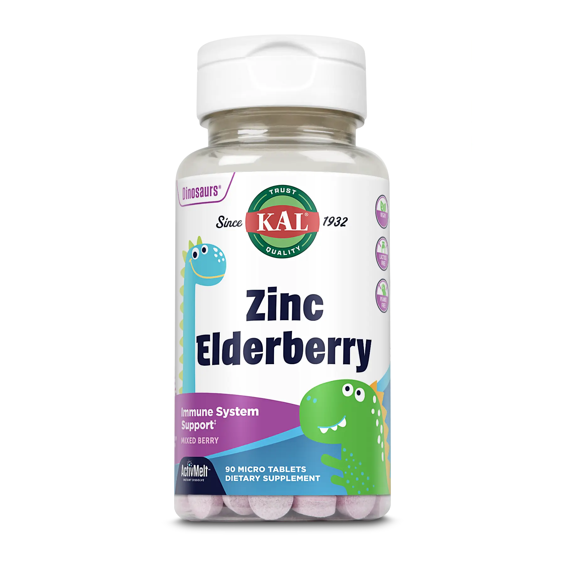 Zinc Elderberry Kids ActivMelt® Instant Dissolve Tablets