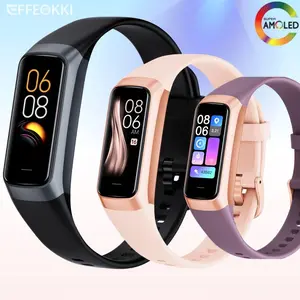 Smart Fitness Tracker, 1 Count Multifunctional Sports Watch For Women Men, 1.1" AMOLED Color Display Smart Watch Waterproof, Smartwatch Tracker