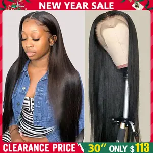 Bling Hair Bone Straight 13x4 13x6 Lace Wig Human Hair Pre plucked HD Lace Wig Human Hair Wigs Silky Straight Lace Frontal Wig For Women