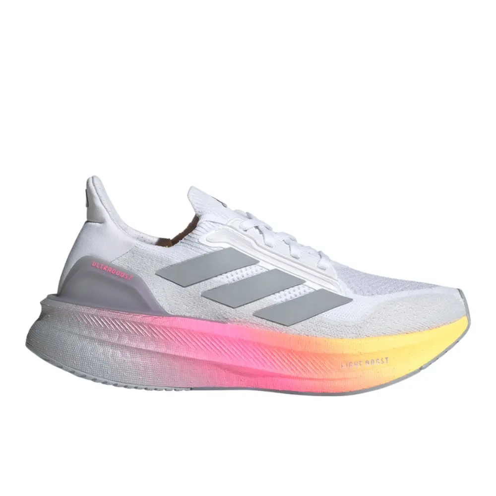 adidas Womens Ultraboost Ultra Boost 5X Running Sneakers Shoes - White adidas Womens Ultraboost Ultra Boost 5X Running Sneakers Shoes - White