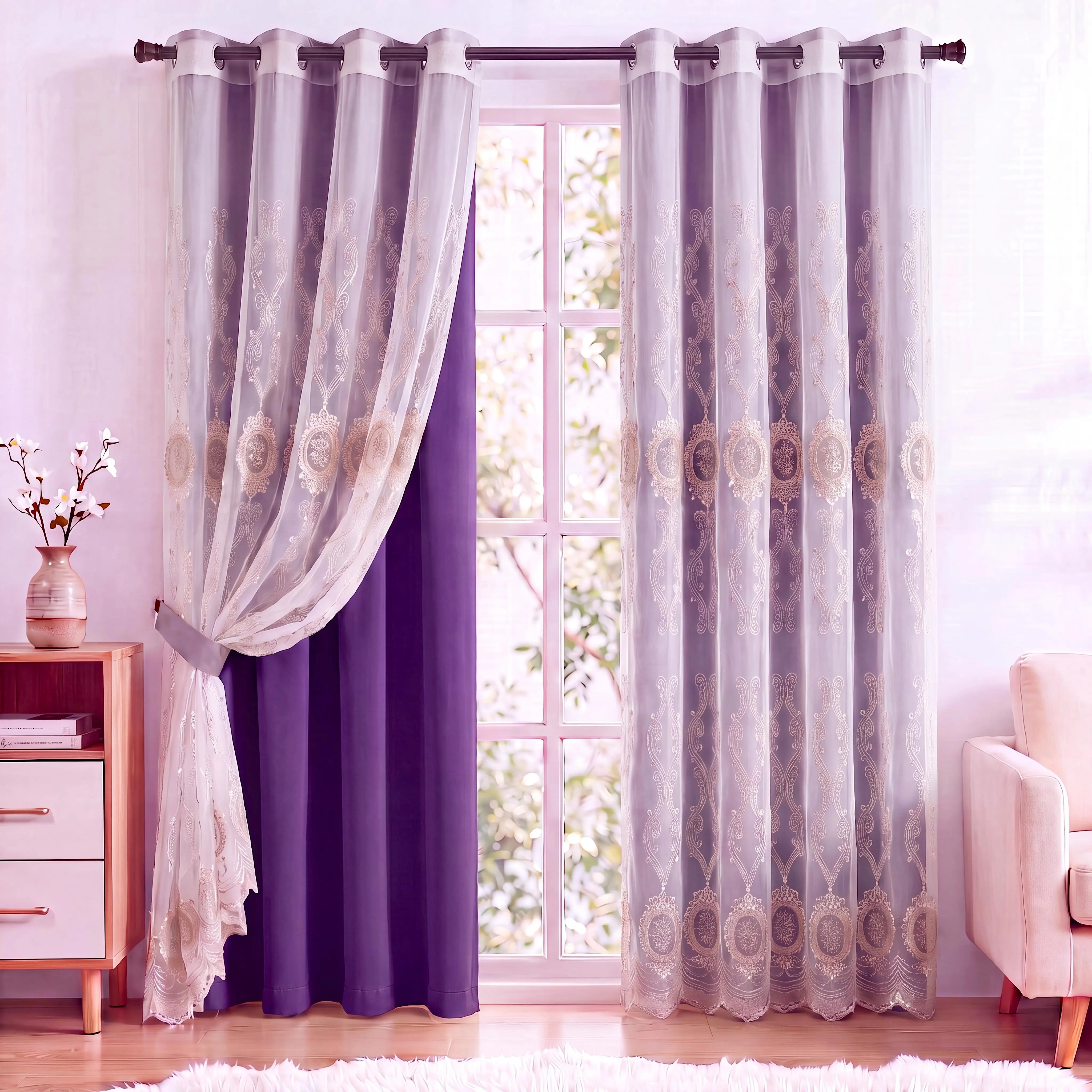Violet+Ivory QF75