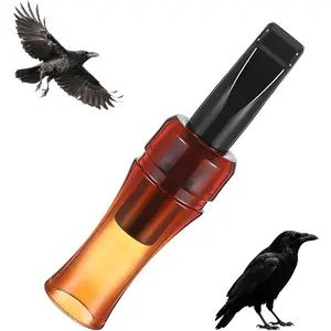 1 Crow Decoy Call, Portable Crow Lure Call for Outdoor, Beginners and Professionals, Includes Whistle