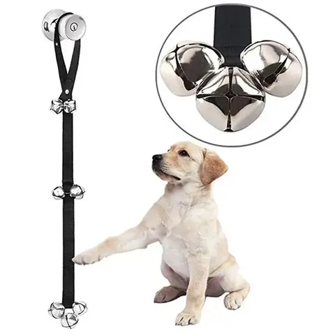 Dog Doorbells Premium Quality Training Potty Great Dog Bells Adjustable Door Bell, Bells to Go Outside, Potty Training Bell, Dogs Doorbell, Dogs Potty Doorbell, Ring to Go Pee, All Breed Puppy Training Tool Outdoor