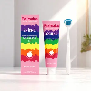 Tongue Cleaner Dual-Function Set, Eliminate Bad Breath & Oral Odor, Daily Mouth Care Routine, One Cycle Use, Essential Dental Hygiene Tool