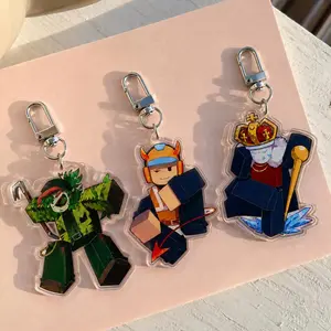 BLOCK TALES - Keychains: Griefer, Cruel King, Builderman gift for gamers