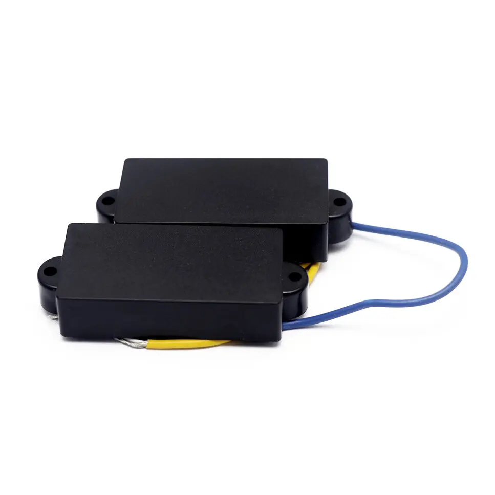 4 String Bass pickup Magnet SealedPickup for Jazz Bass Guitar Black 2 Sets