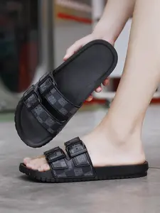 Men's Fashion Sport Sandals, Casual PU Leather Eva Sole, Adjustable Strap, Breathable Anti-Slip, Sizes 38-47, Ideal for Summer Beach