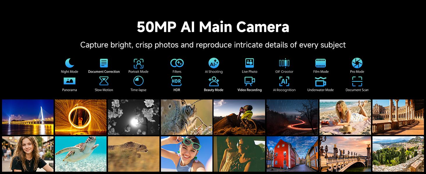 FOSSIBOT F106 Plus Rugged Mobile Phones, 12000mAh Big Battery, 30W Fast Charging, Android 15, 18GB+128GB/2TB Storage, 512LM Camp Light, 128dB Double Speaker, 50MP+20MP Night Vision Camera, 4G Dual SIM, NFC,back to school,back to school haul