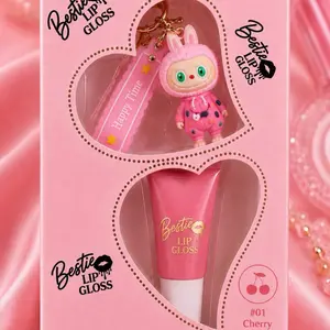 Bestie Lip Gloss, Long-Lasting Hydrating Lip Gloss for Daily Wear