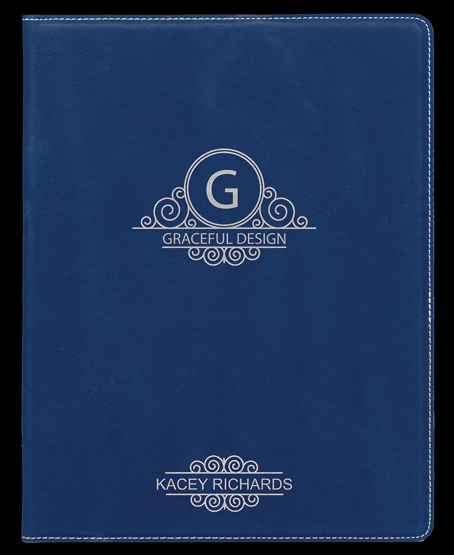 Custom Engraved Leather Portfolio