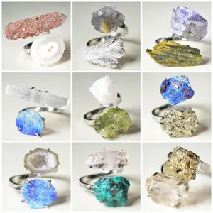 Asteraia [Tray #B No.B01-B15] Variety Crystal Ring –  Handmade Gemstone Ring Daily Wear Healing Summervibes