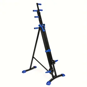 Outdoor&sports Vertical climber, an indoor foldable climber with adjustable height and LCD display, capable of supporting over 350 pounds, full-body stair climbing machine, home fitness exercise equipment.