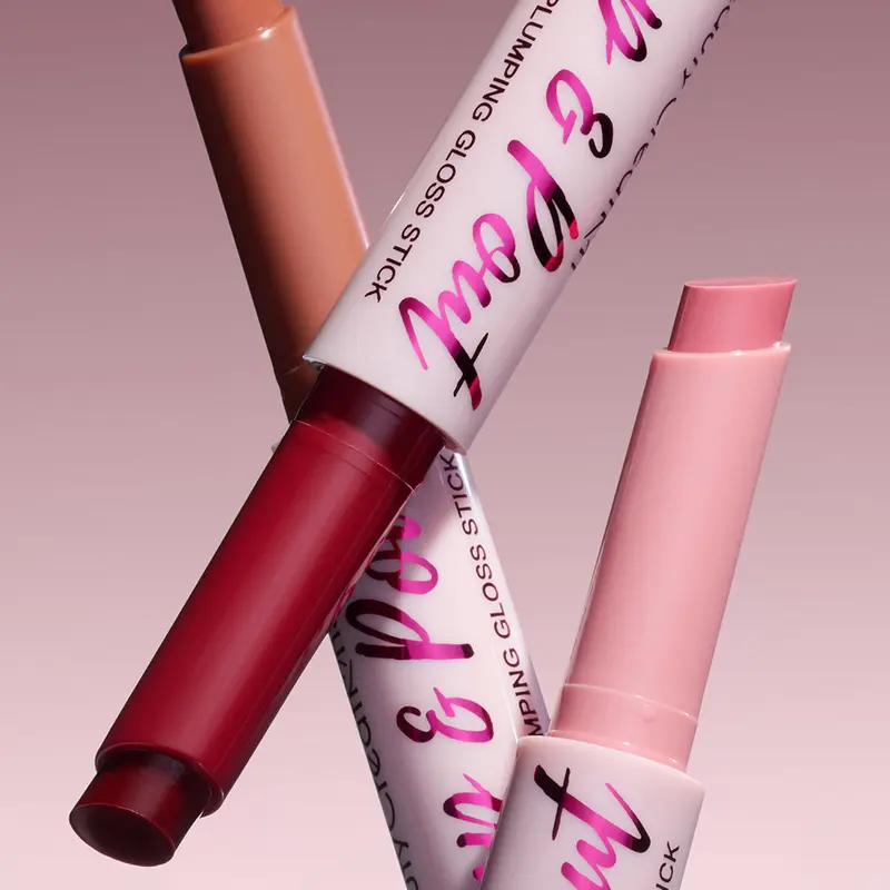 Beauty Creations Plump & Pout Lip Plumping Gloss Stick - Regular Edition Single Cosmetic, with Ginger Root, Semi-Sticky, Smooth, Glossy Finish, Antioxidant, Moisturize, Hydrate Lip Care Makeup Product