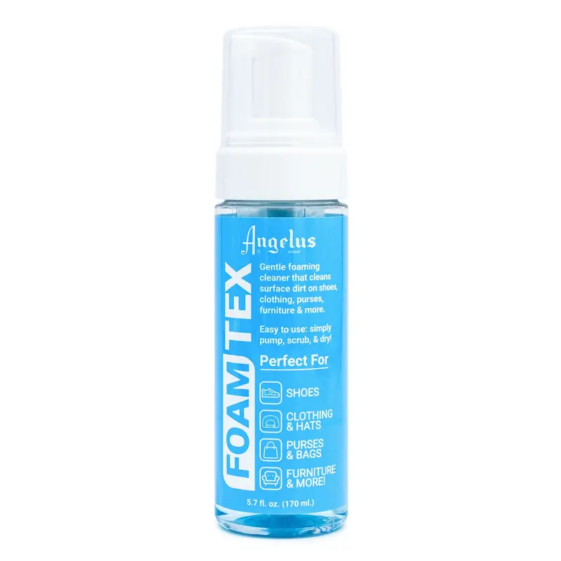 Angelus Foam-Tex Gentle Foaming Shoes Cleaning Agent - Easy to Use Sneaker Care Kit for Collectors, Safely Cleans Suede, Nubuck, Leather, Canvas & More