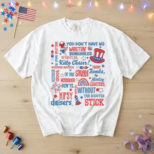 Comfort Colors Joe Dirt Merica Shirt, 4th of July Patriotic Tee, Retro Firework Graphic Shirt, Funny Independence Day USA T-Shirt