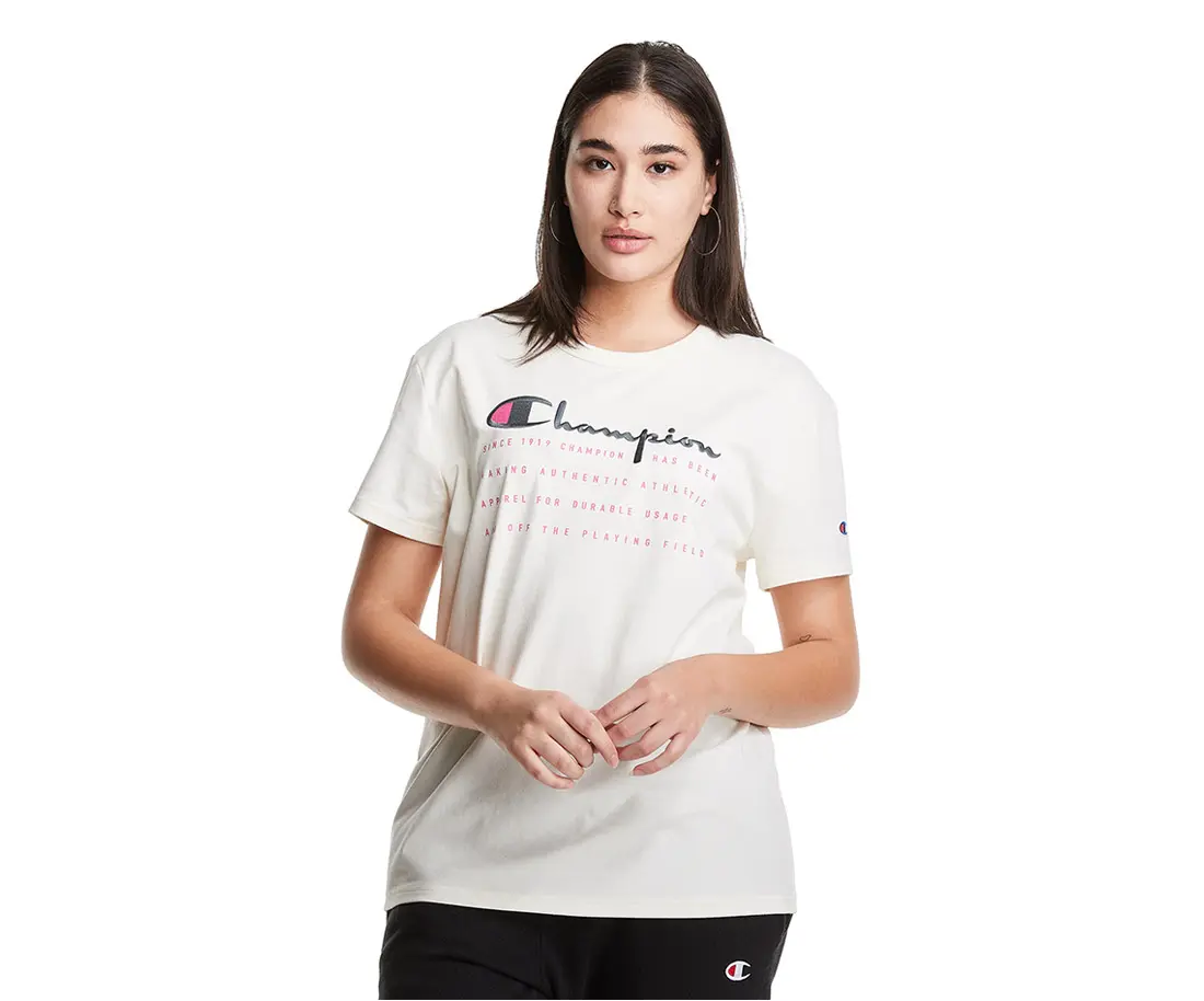 Champion Bf Ss Tee Womens Active Shirts & Tees