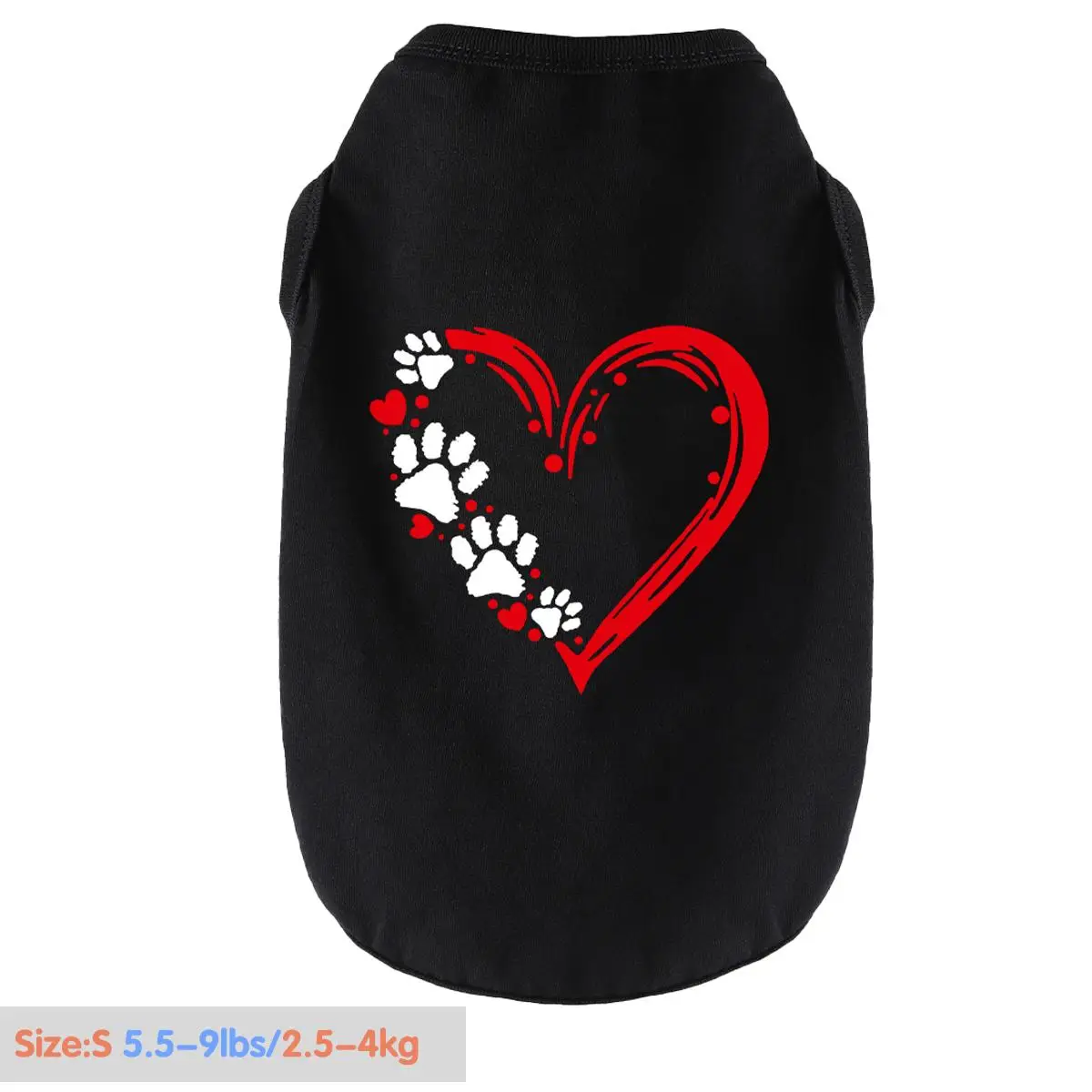 Dog Heart Print Pet Clothes, Breathable Soft Pet Shirt, Fashionable Pet Clothes for Small Medium Large Dogs