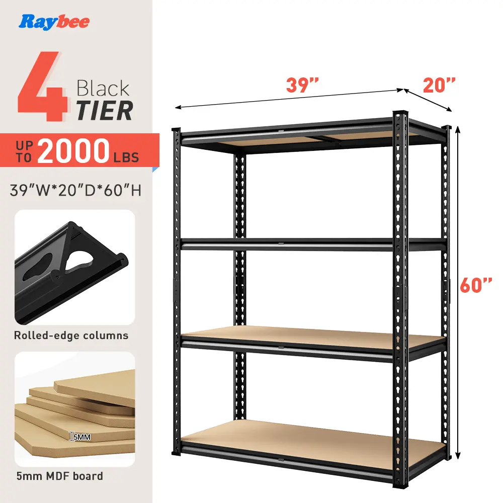 RL-MDF5 40W*20D*60H 4-tier