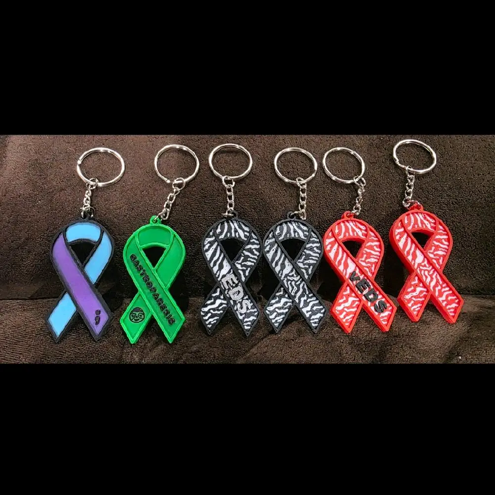 Awareness Ribbon Keychains