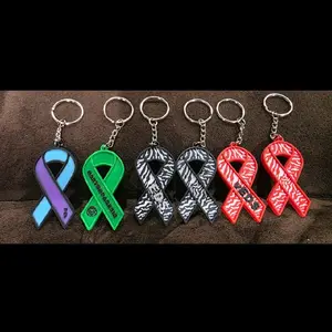 Awareness Ribbon Keychains