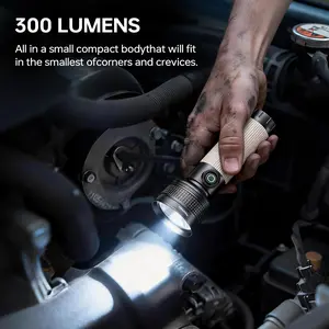 Rechargeable LED Flashlightwith Five Lighting Modes, PowerfulHandheld Emergency Flashlight, Suitable forHome Camping and Daily Emergencies