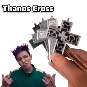Oxdan Production Thanos Cross - Cool Necklace or Keychain for Cosplay and Fun