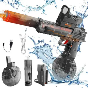 2026 New Upgrade Electric Water Shooter with LED Effects Toys – Long-Range 25-40feet Water Toy for Kids & Adults, High Powered IP67 Waterproof,Fun Summer Outdoor Play, Pool Parties & Gifts,Swimming Pools