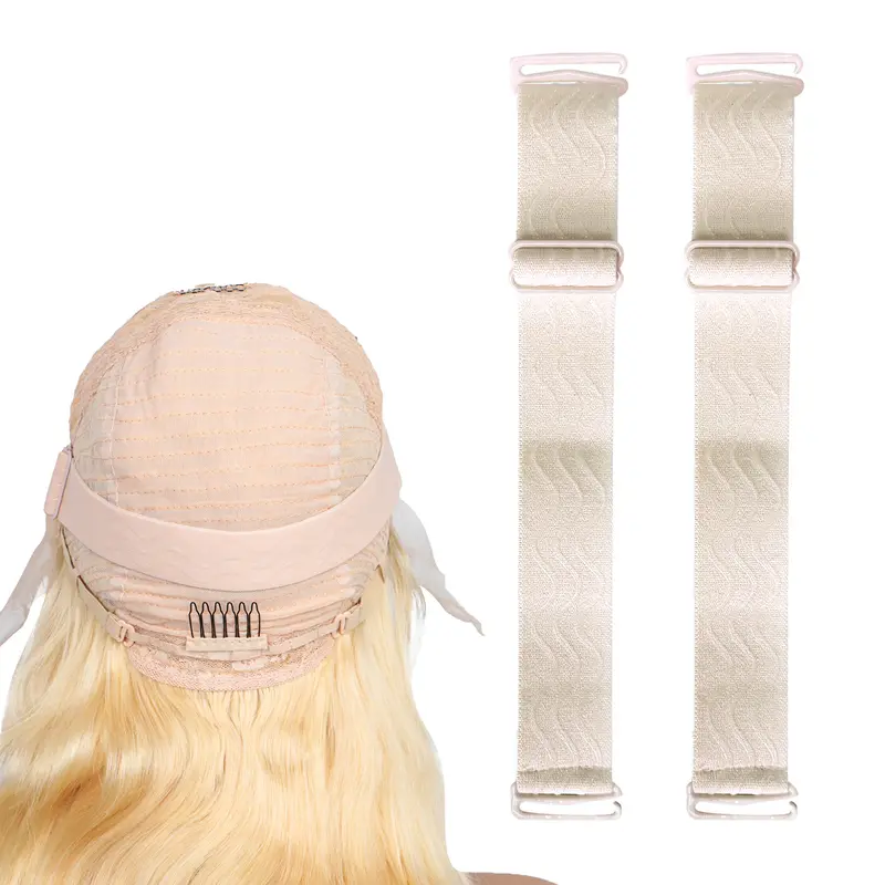 1pcs Adjustable Elastic Band for Wigs Removable Wig Band Nonslip Wig Strap White Elastic Bands for Glueless Wig Making Wig Cap Accessories Securing Beginners