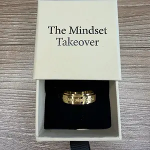 Anxiety Fidget Spinner Ring “this too shall pass”