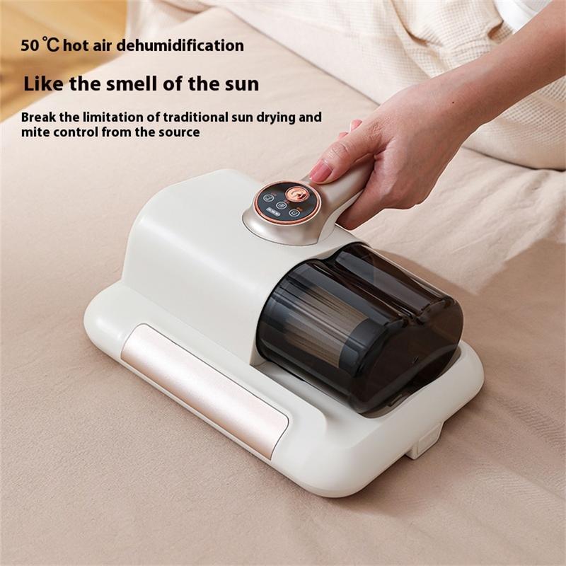 Mattress vacuum cleaner, bed hoover, double dust container with washable filter, powerful handheld hoover for dust and pet hair removal